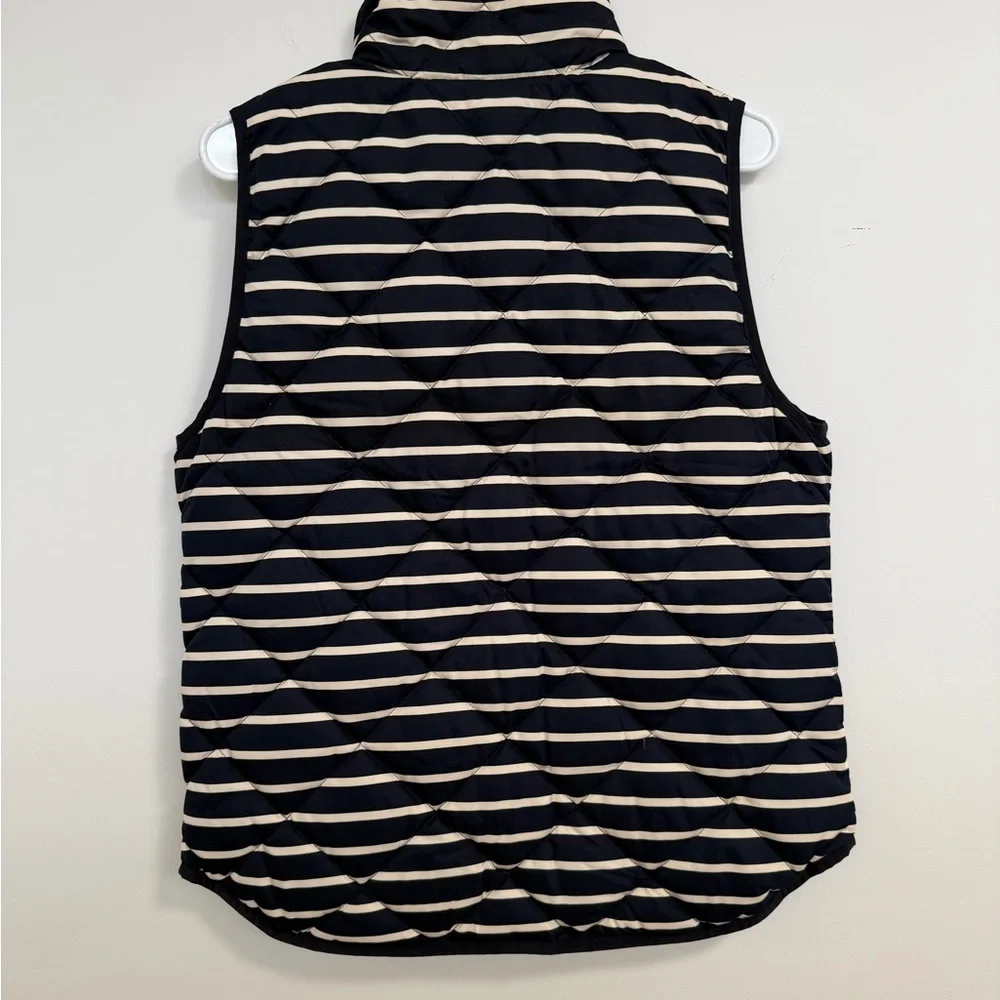 J. Crew Navy and White Striped Womens  Vest- medium